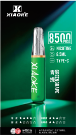 xiaoke 梟客 口紅款 8500口 拋棄式電子煙｜高顏值設計・大容量續航・台灣現貨：圖片 2